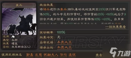 《三國志戰略版》象兵戰法攻略 象兵有用嗎