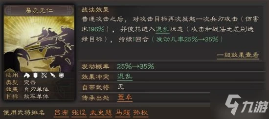 《三國志戰略版》全突擊戰法攻略