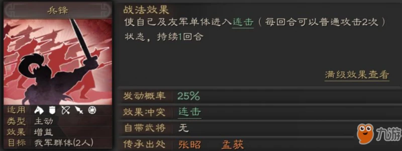 三國志戰略版瞋目橫矛怎麼樣 瞋目橫矛戰法效果測評