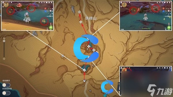 《原神》悼靈花分布圖