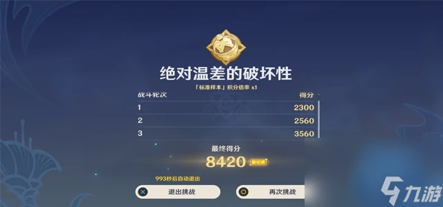 《原神》3.6版本絕對溫差的破壞性攻略介紹