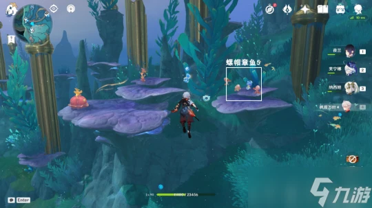 原神 V4.6攻略   舊日之海10個螺帽章魚解謎