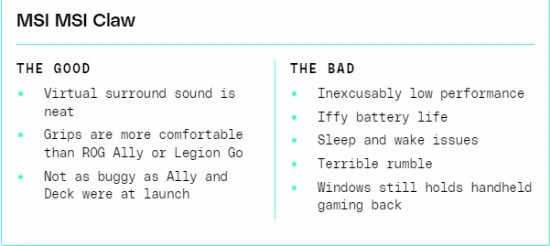 外媒銳評微星掌機：對華碩ROG ALLY的劣質模仿！