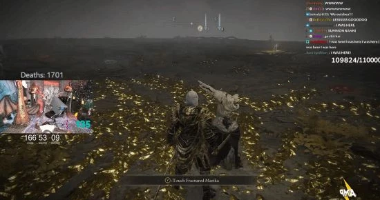 網紅Kai直播167小時通關《老頭環》：死了上千次