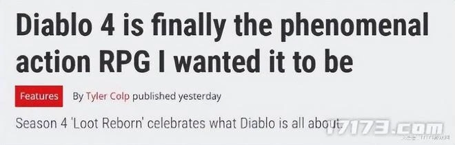 暗黑周報：《暗黑4》第四賽季「尋寶重生"正式上線，獲大量好評