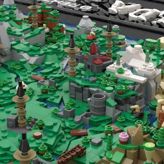 樂高大神！玩家用樂高積木自製《曠野之息》世界地圖