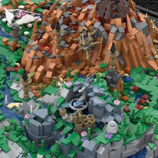 樂高大神！玩家用樂高積木自製《曠野之息》世界地圖