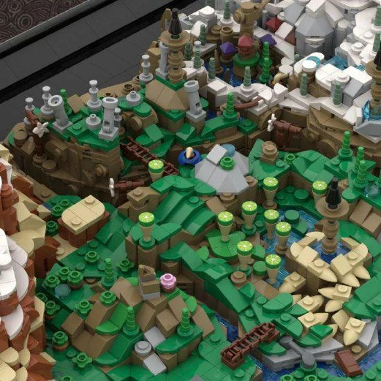 樂高大神！玩家用樂高積木自製《曠野之息》世界地圖