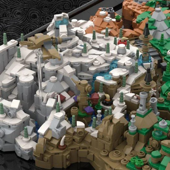 樂高大神！玩家用樂高積木自製《曠野之息》世界地圖