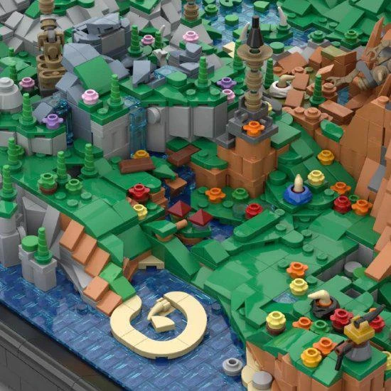 樂高大神！玩家用樂高積木自製《曠野之息》世界地圖