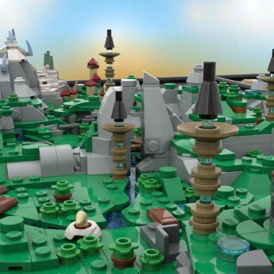 樂高大神！玩家用樂高積木自製《曠野之息》世界地圖