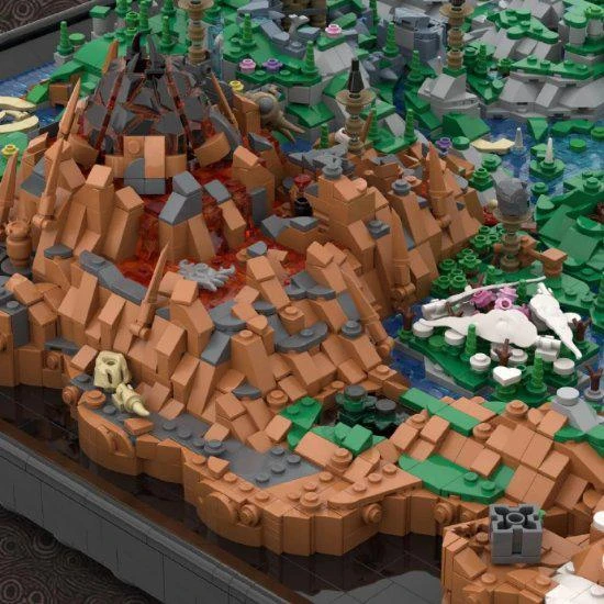 樂高大神！玩家用樂高積木自製《曠野之息》世界地圖