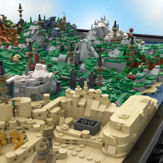樂高大神！玩家用樂高積木自製《曠野之息》世界地圖
