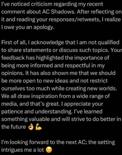 CDPR開發者改口稱很期待《AC影》:要對新思想更開放!