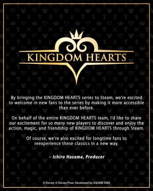 《王國之心》系列登Steam！製作人很興奮迎來新粉絲
