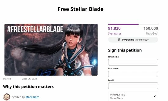 請願發起人慶祝《劍星》取消服裝審查：玩家的勝利！