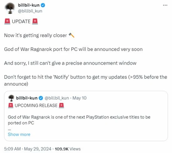 大的來了！kun哥爆料《戰神諸神黃昏》PC版即將公布