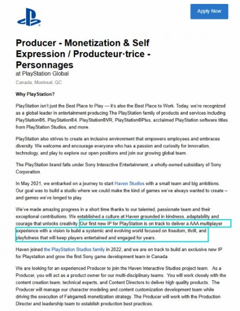 黑人女主多人射擊遊戲或為3A遊戲：索尼招聘現端倪