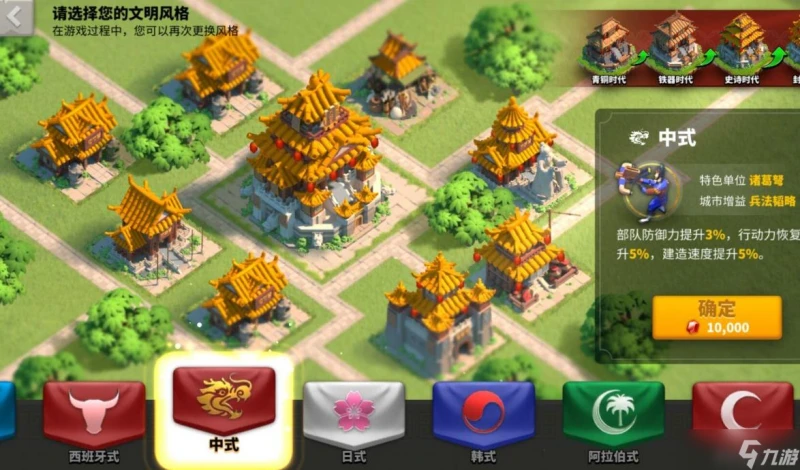 萬國覺醒選什麼文明風格