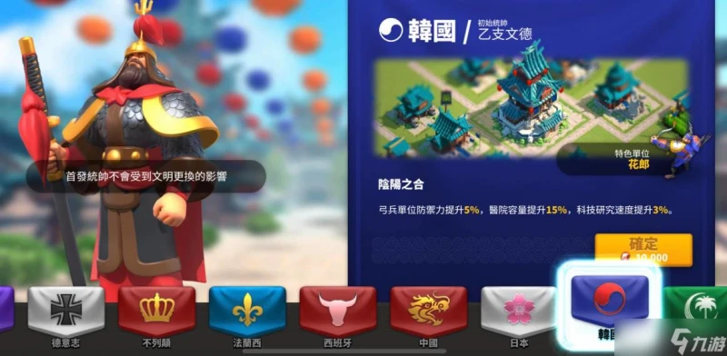 萬國覺醒選什麼文明風格