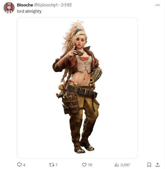 《怪獵荒野》女角色獲好評！玩家：能和她戀愛麼？