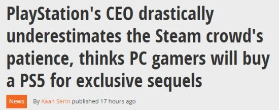 索尼移植PC想吸引人買獨占續作 外媒:低估玩家耐心了