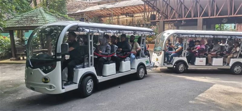 太平動物園向環保跨前一大步 12電動導覽車載客觀光