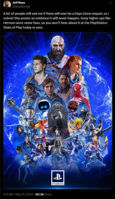 《往日不再》確認永遠不會有續集！索尼高管並不喜歡