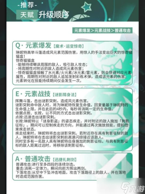 原神 V4.6攻略·角色攻略   琳妮特培養攻略