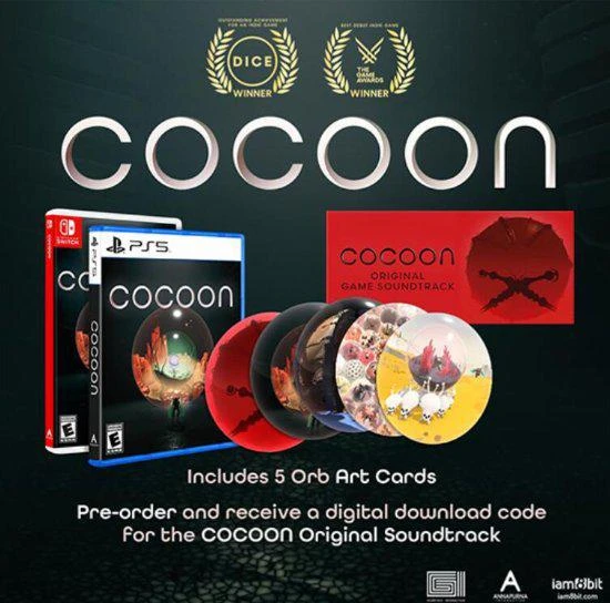 TGA獲獎遊戲《Cocoon》將推出實體版 登陸NS/PS5