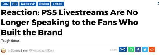 外媒銳評PS發布會：這樣下去會和粉絲脫節