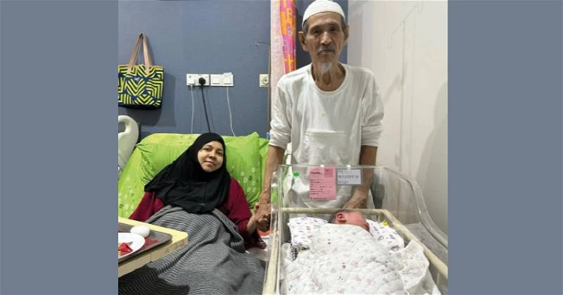 夫妻等10年迎來孩子出生 80歲老翁首次當父親