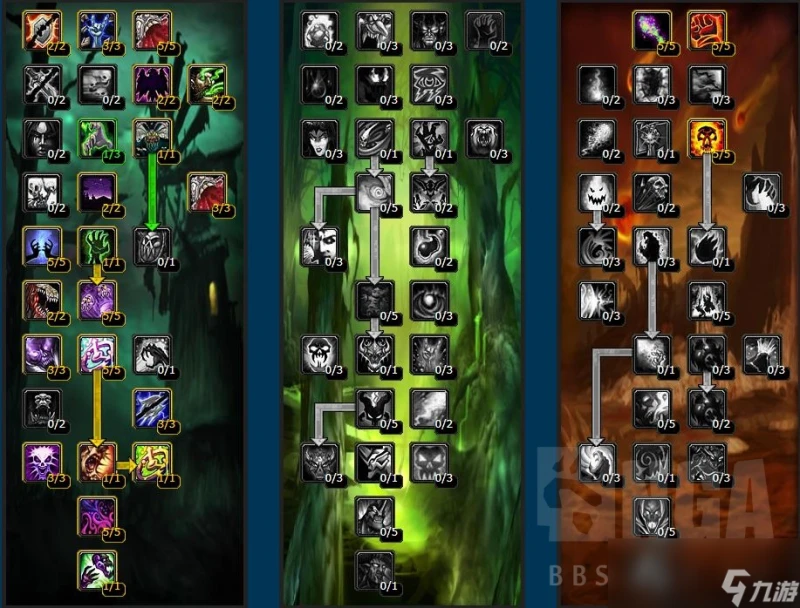 魔獸世界wlk痛苦術天賦雕文選擇