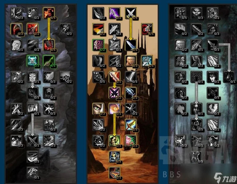 魔獸世界wlk戰鬥賊天賦雕文選擇