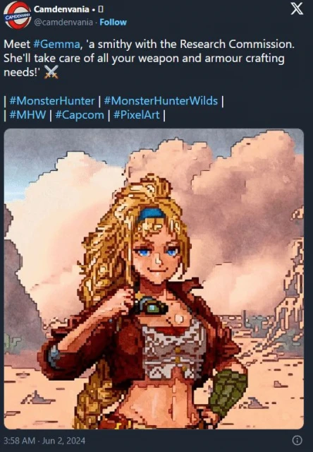 《怪獵荒野》被打上戀愛模擬標籤：女角色深受歡迎