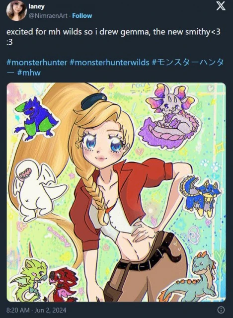 《怪獵荒野》被打上戀愛模擬標籤：女角色深受歡迎