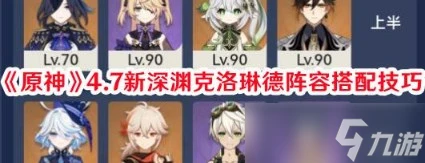 原神4.7新深淵克洛琳德陣容怎麼搭配 原神4.7新深淵克洛琳德陣容搭配攻略