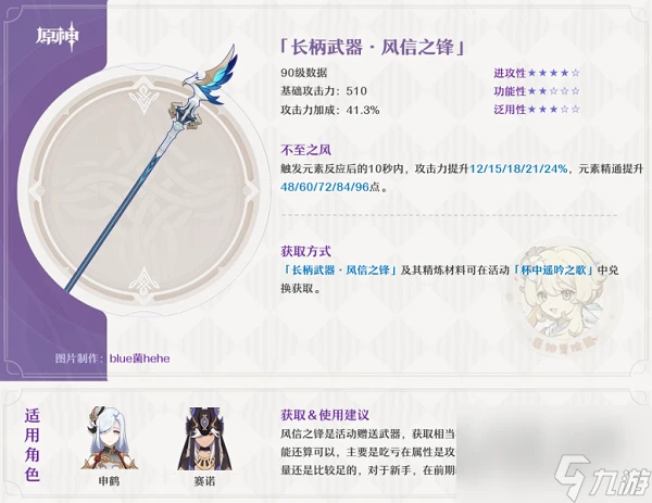 原神風信之鋒武器怎麼樣 原神風信之鋒武器效果介紹