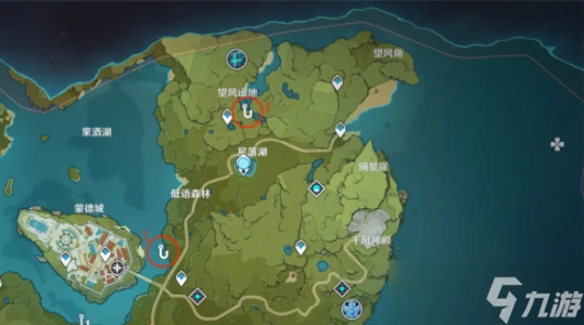 原神蒙德釣魚點在哪裡