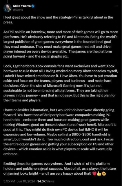 暴雪前總裁：Xbox需要擁抱PS和任天堂 實現持續發展