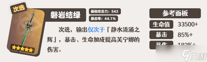 原神芙寧娜武器怎麼選