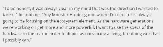 《怪獵荒野》旨在將硬體推向極致 打造逼真的生態系統