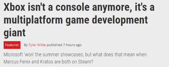外媒:Xbox不再是一個遊戲機 而是多平台遊戲開發巨頭