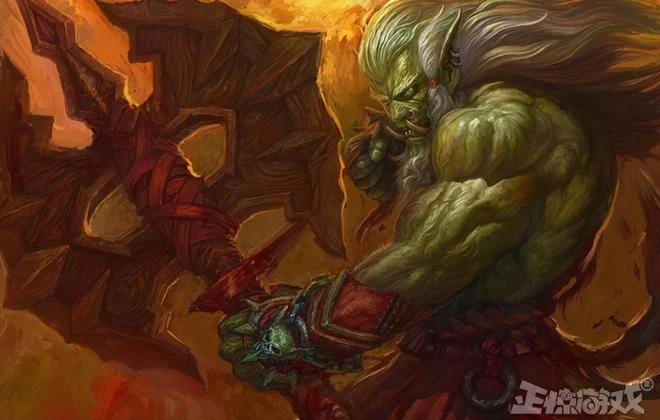 這獸人來頭這麼大？暴雪為他改寫魔獸劇情，將武器做成新橙斧