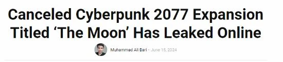 曝《2077》被取消DLC名為「月球」：相關文件遭泄露