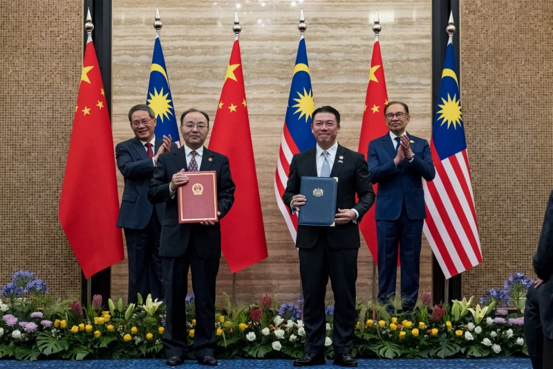 馬中簽署14項協定　落實免簽及新鮮榴槤出口中國