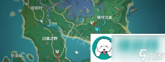 原神遊戲中的古時孤影瑤光灘勘探點-探索古時遺蹟-尋找珍貴寶藏