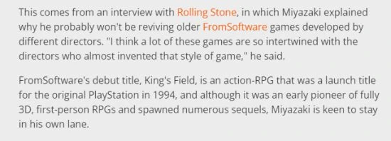 宮崎英高：不會復活FS的老IP 希望打造一款傳統JRPG