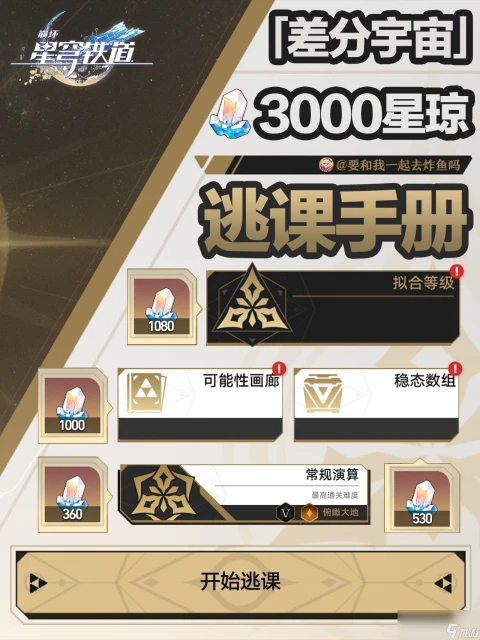 崩壞星穹鐵道差分宇宙3000星瓊快速獲取攻略