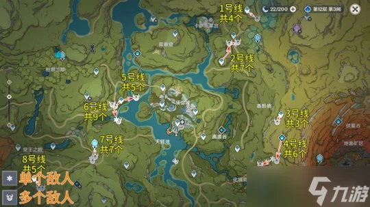 原神 V4.7攻略   鍍金旅團討伐路線 效率篇